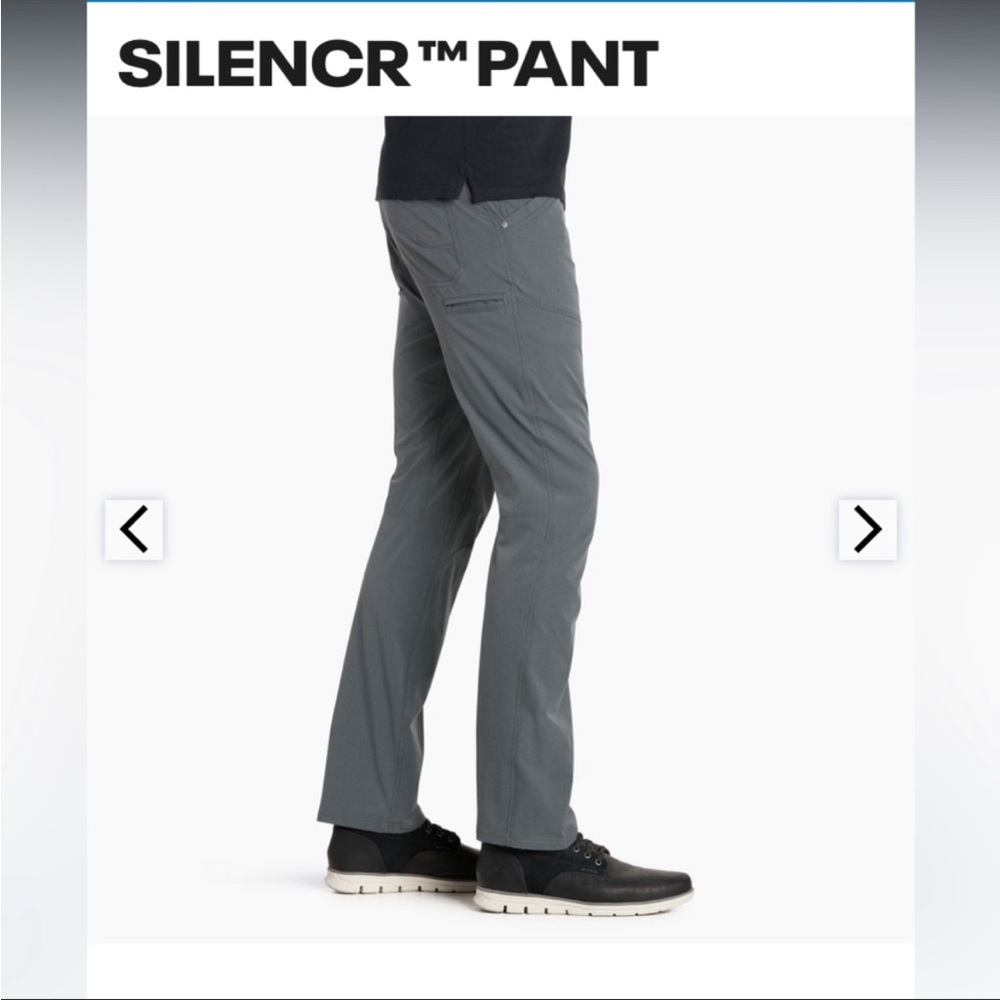 Kuhl Silencr Sz 32/30 Men’s Lightweight Tech/Work Pants in Carbon Gray